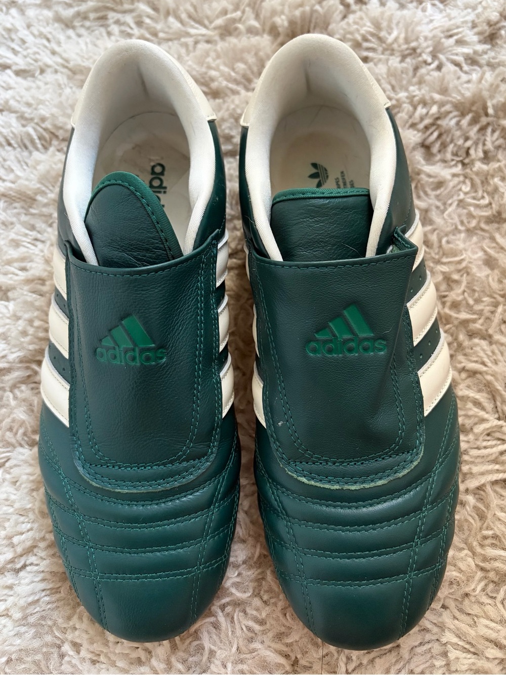 adidas green pull on sneakers size 8 - Picture 2 of 7